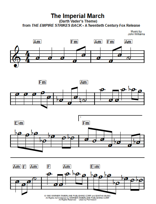 Imperial March notes